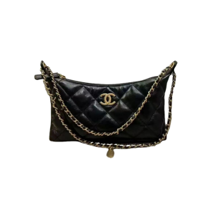 CHANEL 香奈儿 25S 金色Logo金币 羊皮 手提单肩包