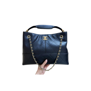 CHANEL 香奈儿  25A 高级手工坊双C 小牛皮 单肩手提包