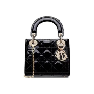 DIOR 迪奥 三格漆皮 戴妃包