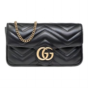 GUCCI 古驰  GG Mormont系列单肩斜挎包