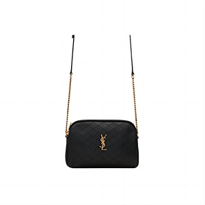 Yves Saint Laurent圣罗兰 GABY绗缝羊皮革链条贝壳包